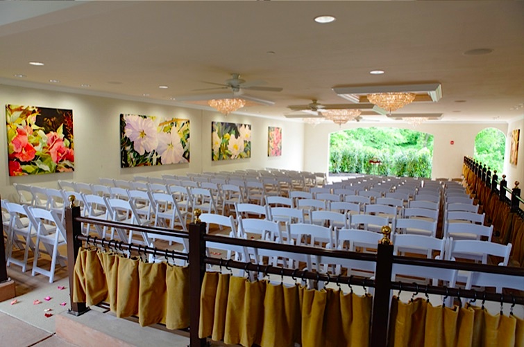 Open air ceremony room